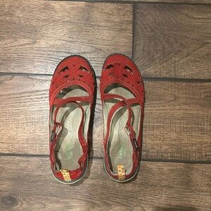Jambu all terra design casual shoes, red, excellent condition